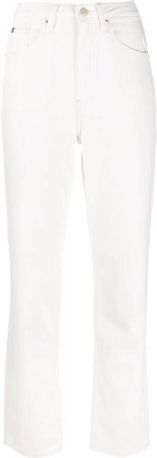 Tommy Hilfiger Jeans met geborduurd logo Wit