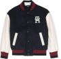Tommy Hilfiger Junior Bomberjack met logoplakkaat Blauw - Thumbnail 1