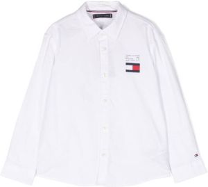 Tommy Hilfiger Junior Shirt met geborduurd logo Wit