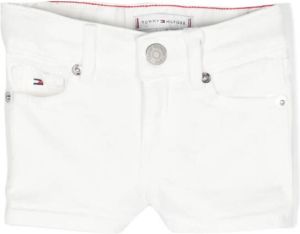 Tommy Hilfiger Junior Shorts met geborduurd logo Wit