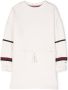 Tommy Hilfiger Junior Gestreepte sweaterjurk Wit - Thumbnail 1