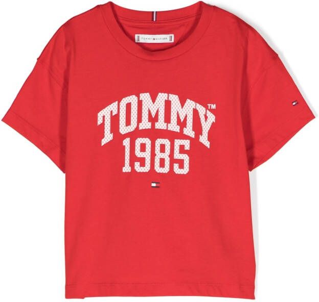 Tommy Hilfiger Junior T-shirt met print Rood