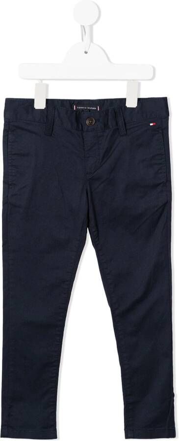 Tommy Hilfiger Junior Katoenen chino Blauw