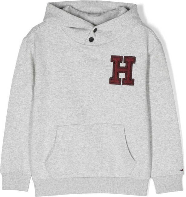 Tommy Hilfiger Junior Hoodie met patch Grijs