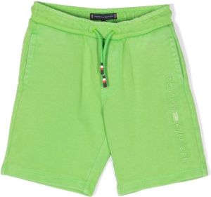 Tommy Hilfiger Junior Shorts met geborduurd logo Groen