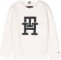 Tommy Hilfiger Junior Sweater met logopatch Wit - Thumbnail 1