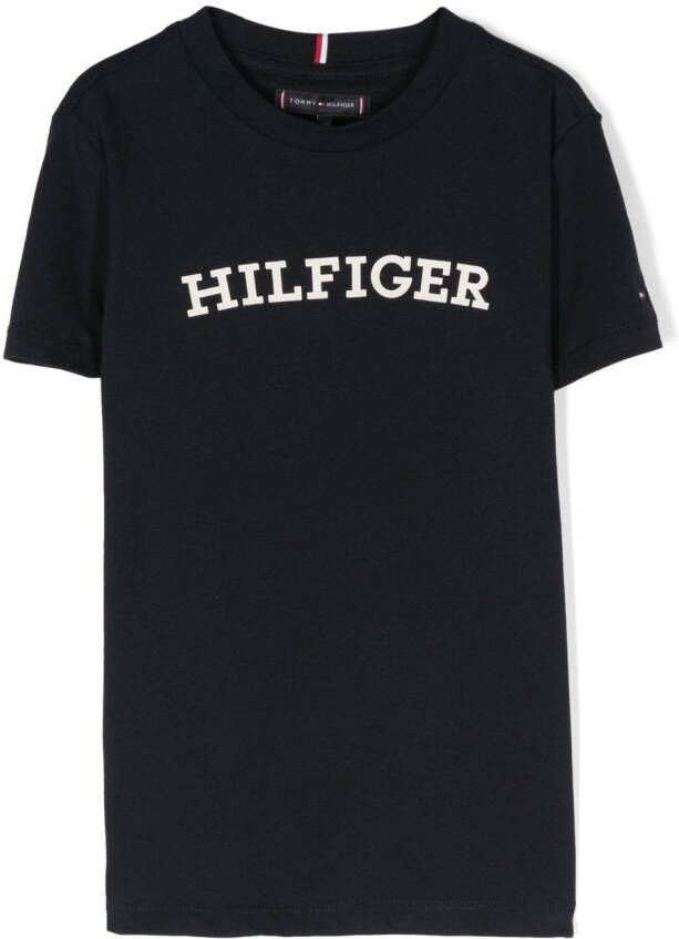 Tommy Hilfiger Junior T-shirt met logoprint Blauw