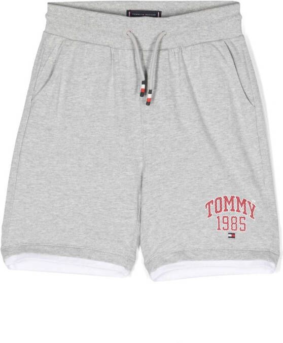 Tommy Hilfiger Junior Shorts met logoprint Grijs