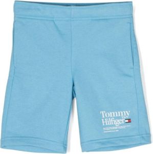 Tommy Hilfiger Junior Shorts met elastische tailleband Blauw