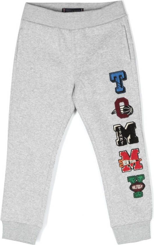 Tommy Hilfiger Junior Trainingsbroek met logoprint Grijs