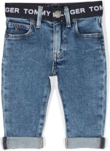 Tommy Hilfiger Junior Jeans met logoband Blauw