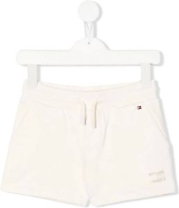 Tommy Hilfiger Junior Shorts met geborduurd logo Beige