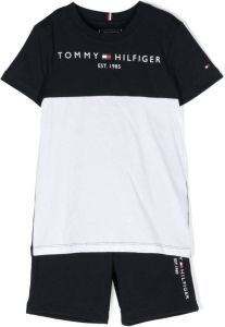 Tommy Hilfiger Junior Shorts met geborduurd logo Blauw