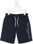 Tommy Hilfiger Junior Shorts met geborduurd logo Blauw - Thumbnail 1