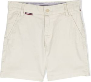 Tommy Hilfiger Junior Shorts met geborduurd logo Wit