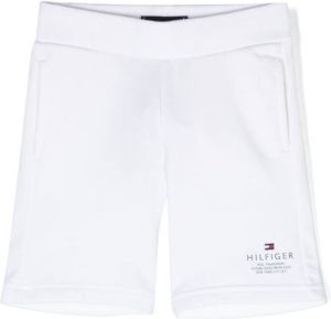 Tommy Hilfiger Junior Shorts van katoenmix Wit