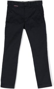 Tommy Hilfiger Junior slim-cut chino trousers Blauw
