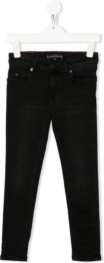 Tommy Hilfiger Junior Slim-fit jeans Zwart