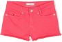 Tommy Hilfiger Junior Spijkershorts met franje afwerking Roze - Thumbnail 1