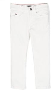 Tommy Hilfiger Junior Jeans met geborduurd logo Wit
