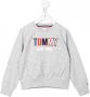 Tommy Hilfiger Junior Sweater met geborduurd logo Grijs - Thumbnail 1
