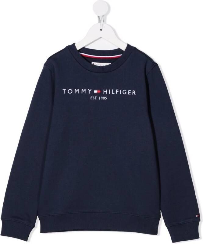 Tommy Hilfiger Junior Sweater met logo Blauw