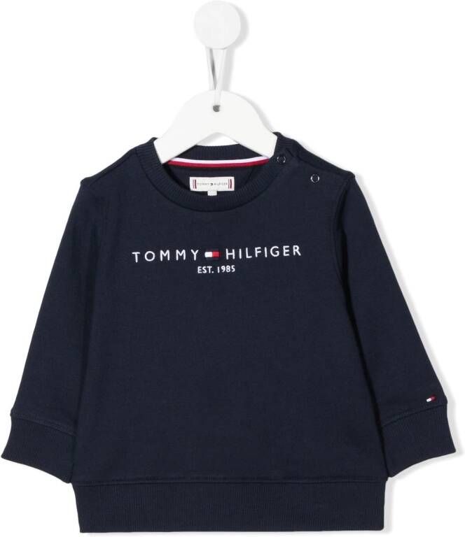 Tommy Hilfiger Junior Sweater met logo Blauw