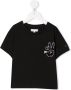 Tommy Hilfiger Junior T-shirt met geborduurde vlag Zwart - Thumbnail 1