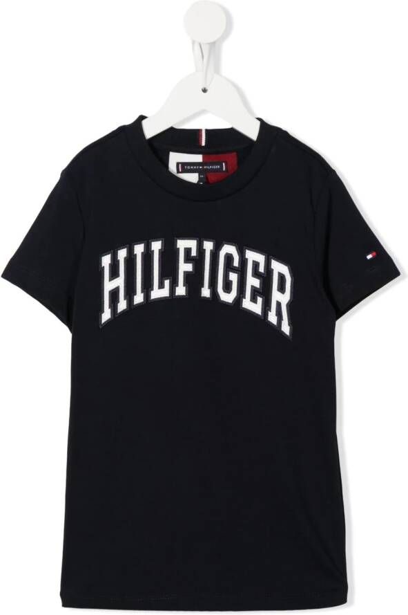 Tommy Hilfiger Junior T-shirt met logopatch Blauw