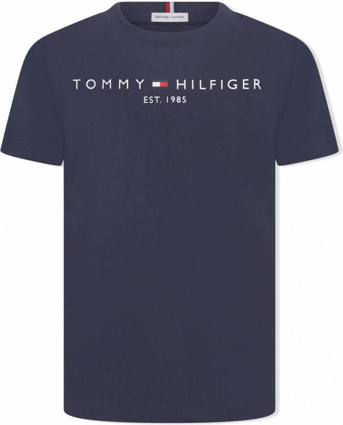 Tommy Hilfiger Junior T-shirt met logoprint Blauw