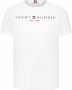 Tommy Hilfiger Junior T-shirt met logoprint Wit - Thumbnail 1