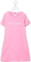 Tommy Hilfiger Junior T-shirtjurk met logoprint Roze - Thumbnail 1