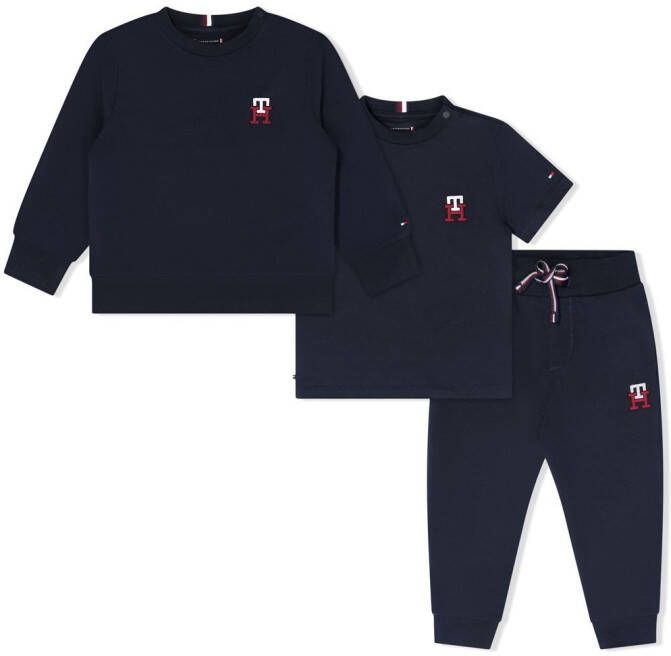 Tommy Hilfiger Junior Driedelig trainingspak Blauw