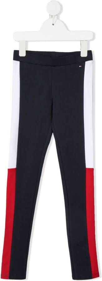 Tommy Hilfiger Junior Trainingsbroek met zijstreep Blauw
