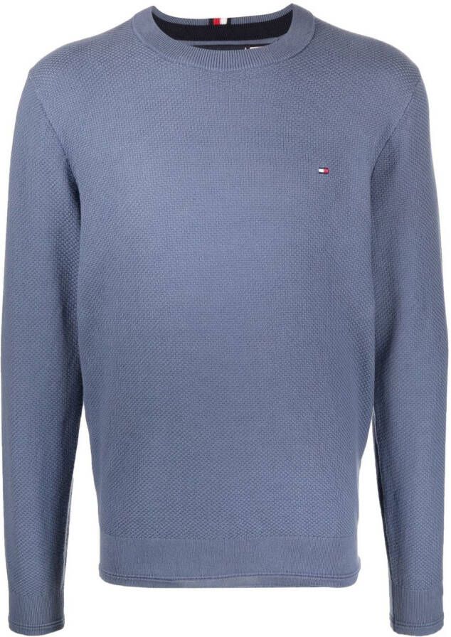 Tommy Hilfiger Sweater met logo Blauw