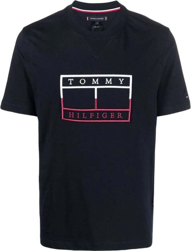 Tommy Hilfiger T-shirt met logo Blauw