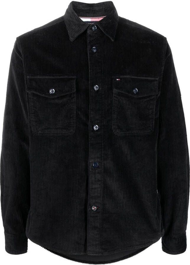 Tommy Hilfiger Ribfluwelen overhemd Blauw