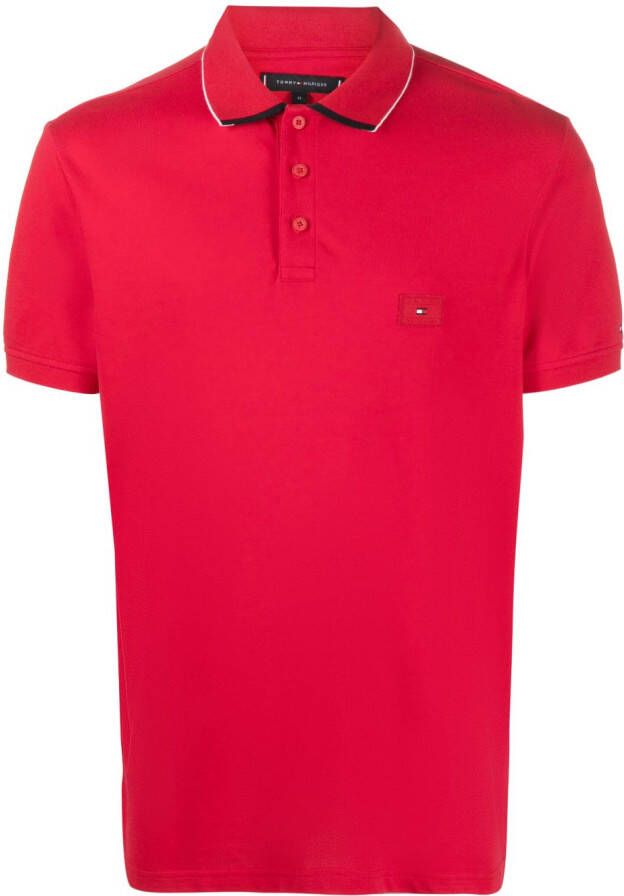Tommy Hilfiger Poloshirt met logopatch Rood