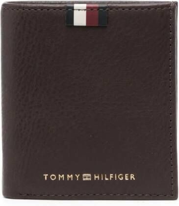 Tommy Hilfiger Leren portemonnee Bruin