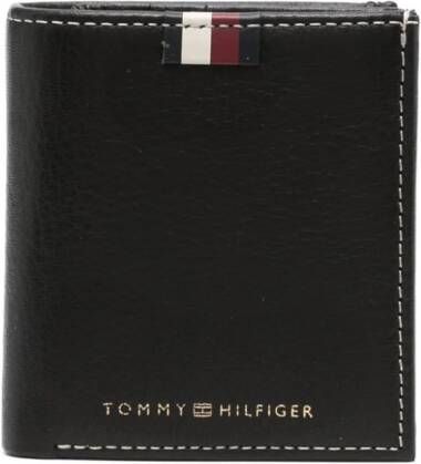 Tommy Hilfiger Leren portemonnee Zwart