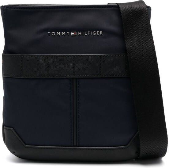 Tommy Hilfiger Messengertas met logoplakkaat Blauw