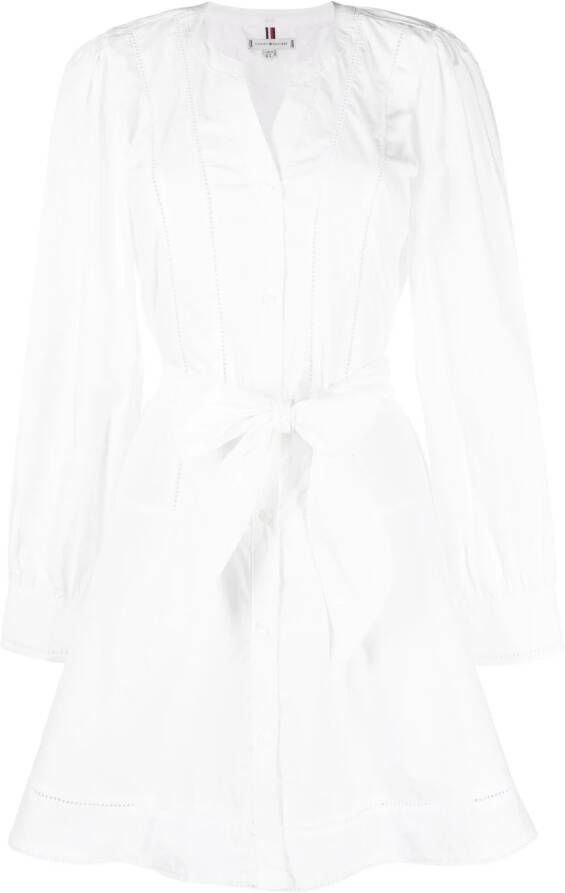 Tommy Hilfiger Mini-jurk met kant Wit