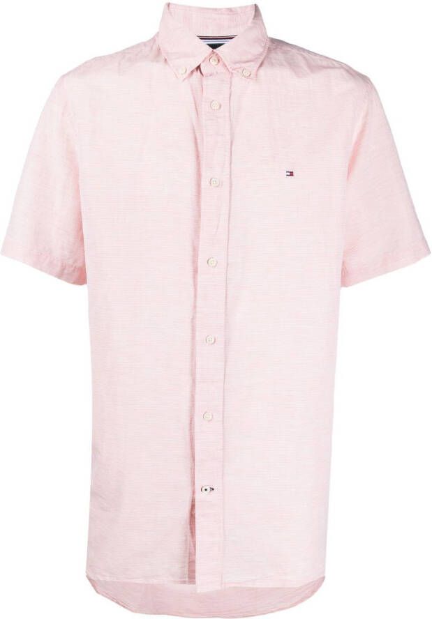 Tommy Hilfiger Overhemd met geborduurd logo Roze