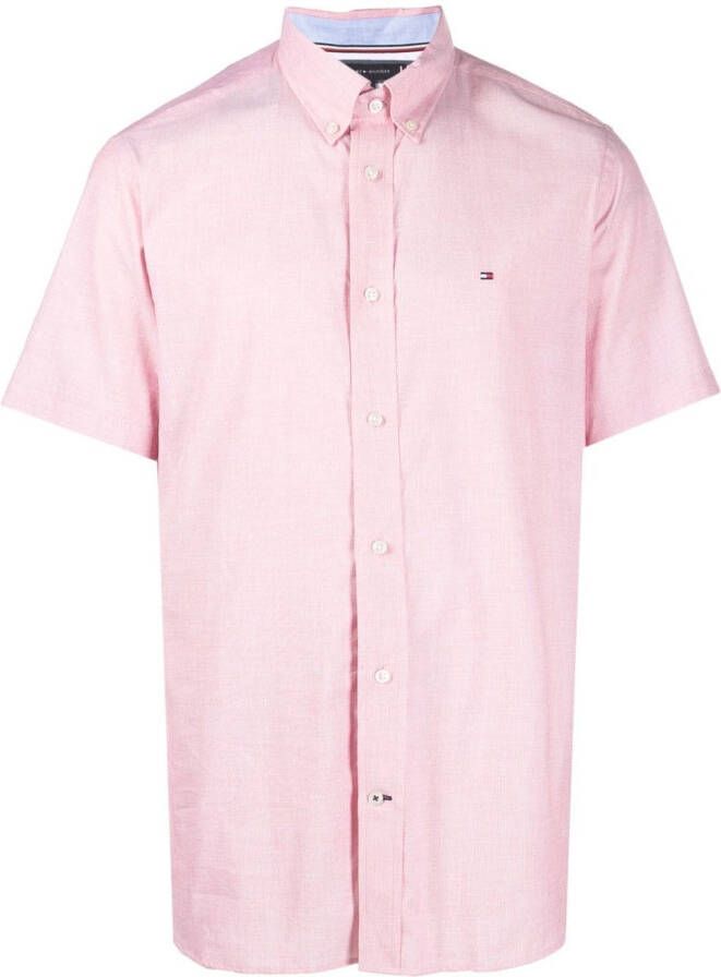 Tommy Hilfiger Overhemd met korte mouwen Roze