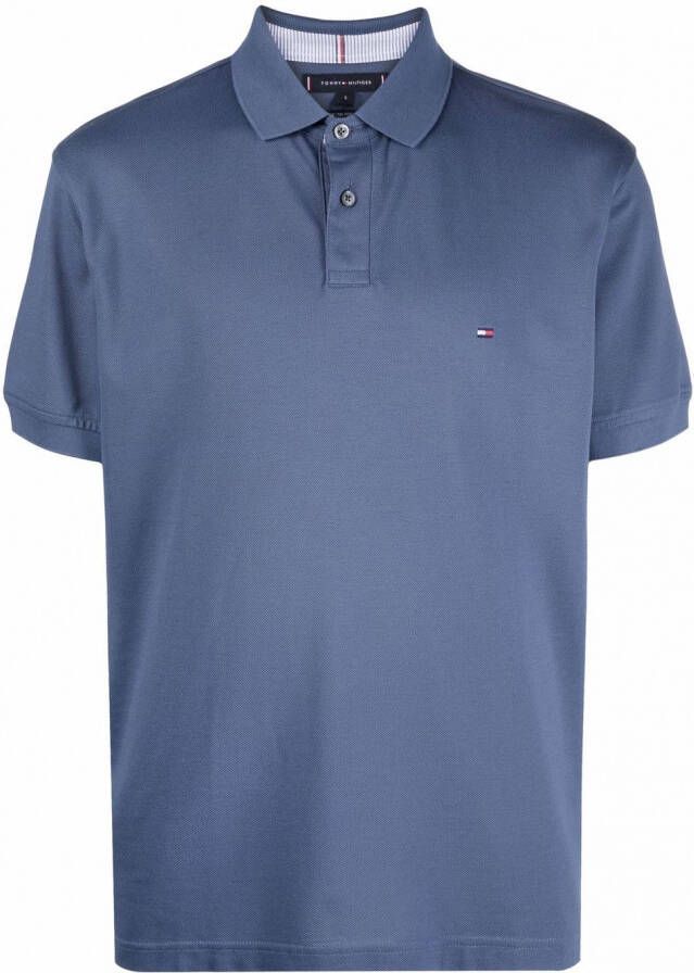 Tommy Hilfiger Poloshirt met geborduurd logo Blauw