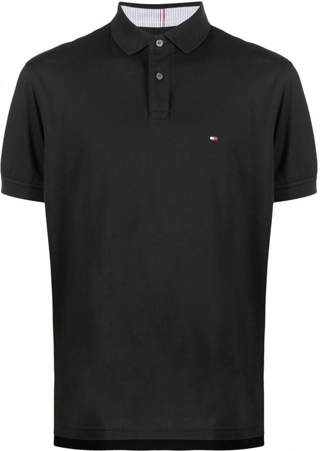Tommy Hilfiger Poloshirt met logopatch Zwart