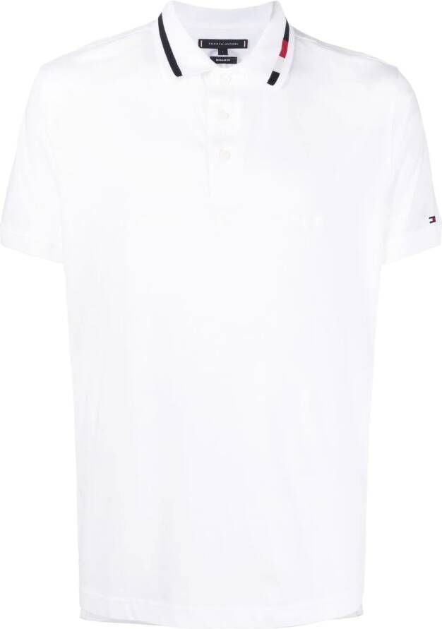 Tommy Hilfiger Poloshirt met logoprint Wit