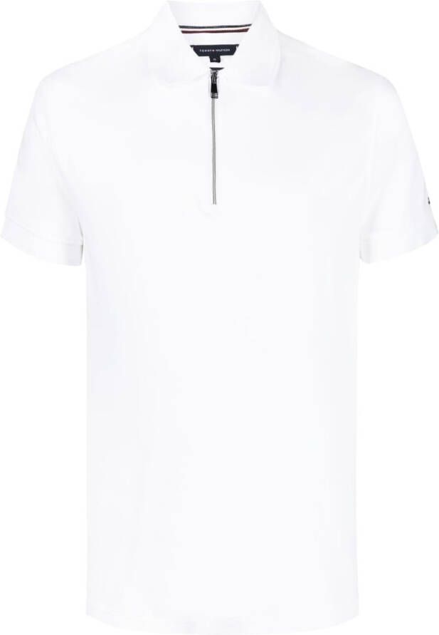 Tommy Hilfiger Poloshirt met rits Wit