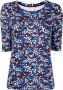 Tommy Hilfiger T-shirt met bloemenprint Blauw - Thumbnail 1