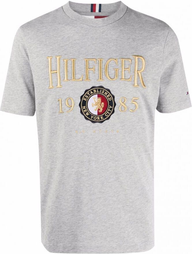 Tommy Hilfiger T-shirt met geborduurd logo Grijs